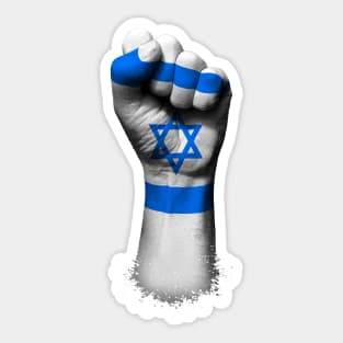 Flag of Israel on a Raised Clenched Fist Sticker